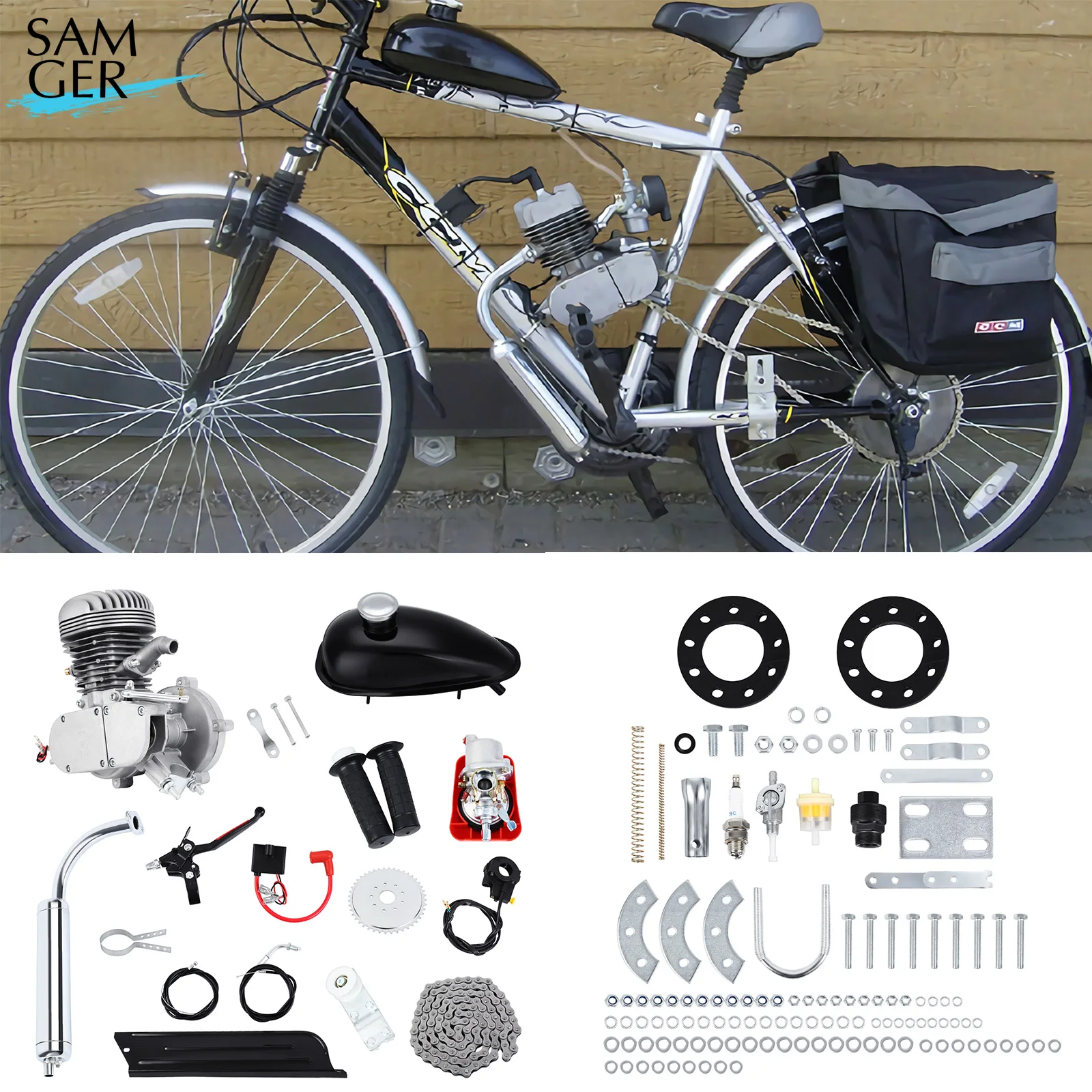 Samger 100CC 2-х тактный двигатель комплект бензинового двигателя Высокое качество