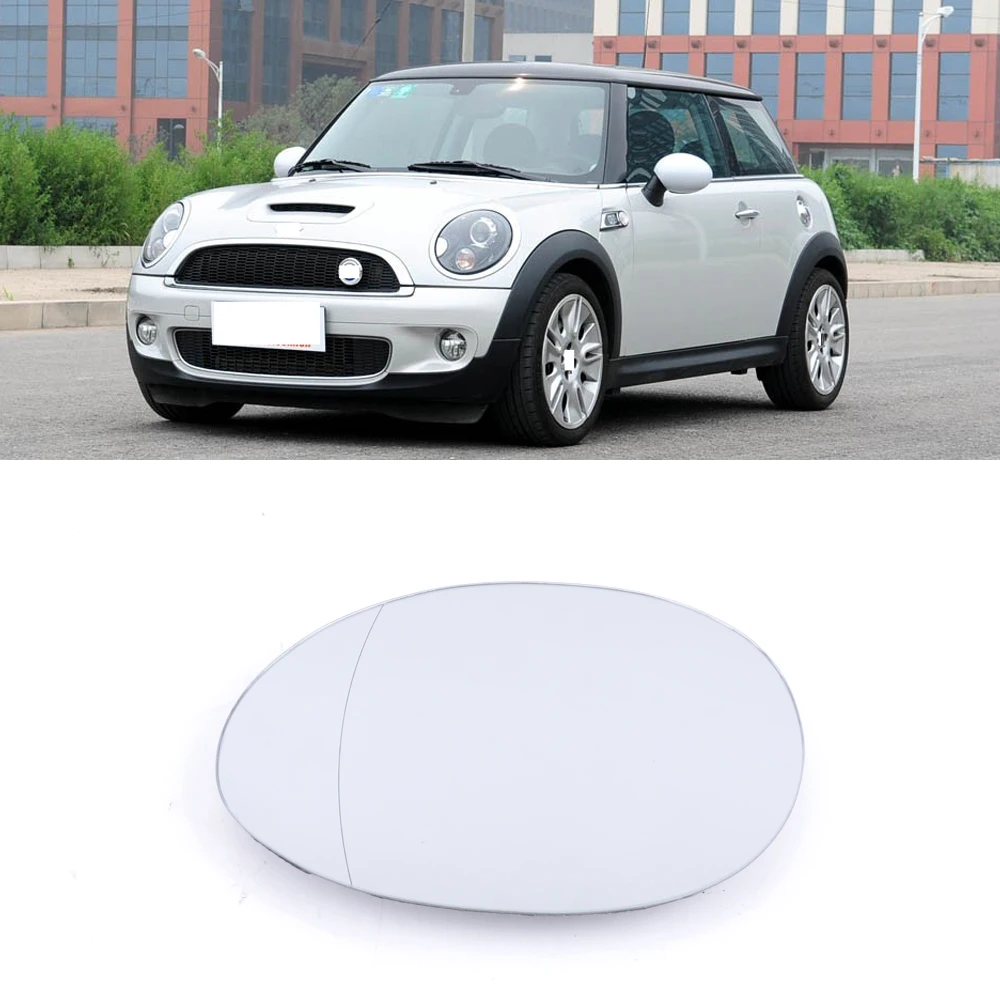 CAPQX для BWM MINI Coupe F55 F56 2004- с подогревом снаружи зеркало заднего вида Стекло боковое зеркало заднего вида белые линзы