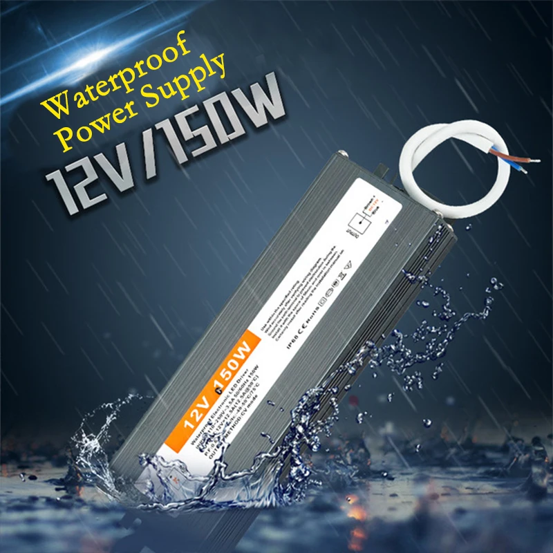 

IP67 Waterproof LED Driver Lighting Transformer Power Supply 12V 24V AC DC 20W 30W 36W 50W 120W 150W LED Transformer 220V TO 12V
