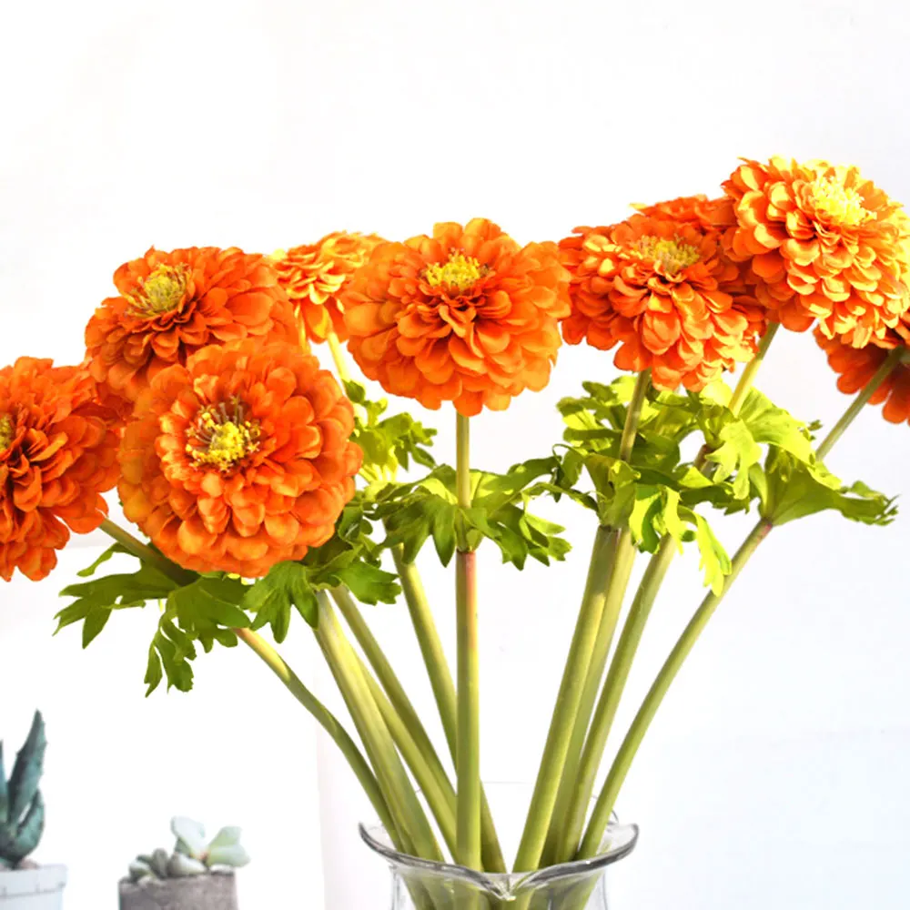 1 шт. красивый из искусственных цветов шелковые хризантемы цветок 56 см