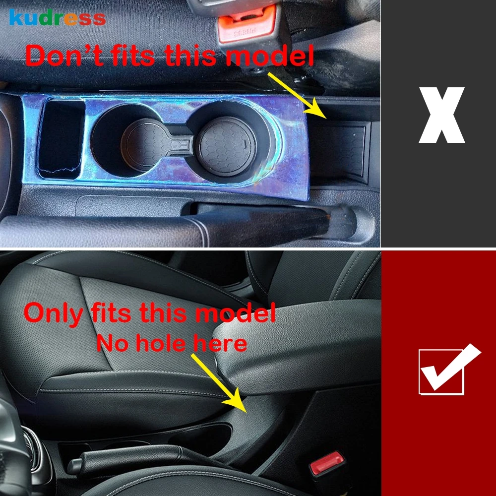 Для Kia Rio 4 X-line ABS Матовый карбоновый держатель стакана для воды декоративная рамка накладка автомобильные аксессуары Стайлинг