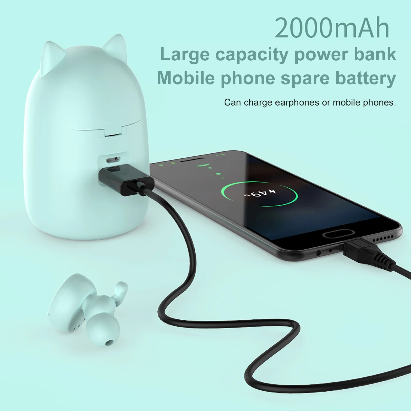 ZW-T11 TWS-наушники Беспроводные стереонаушники Bluetooth-совместимые наушники 5 0 Милые