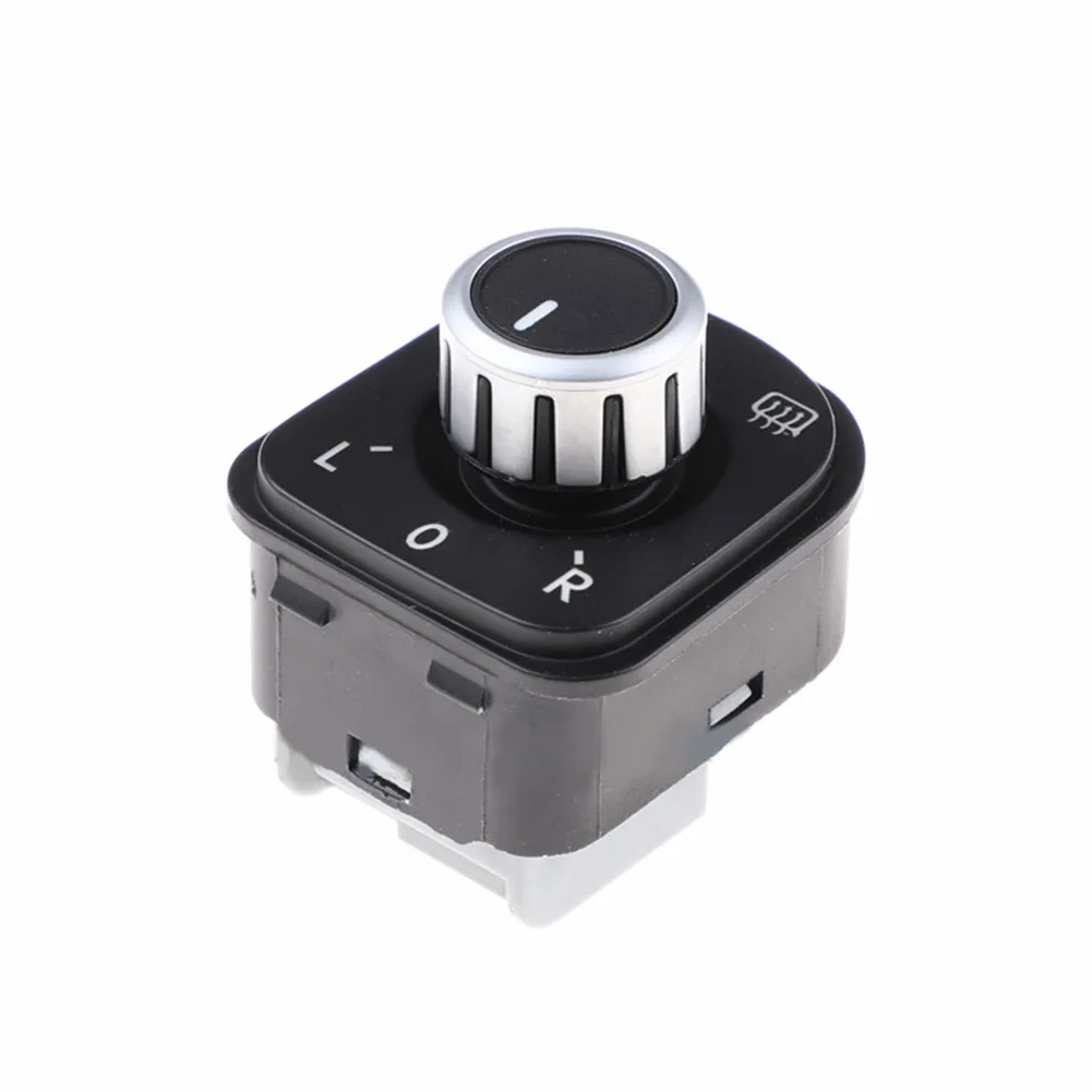 

6 Pins Switch Chrome Mirror Control Switch Knob With Folding 5ND959565F For VW Golf Passat