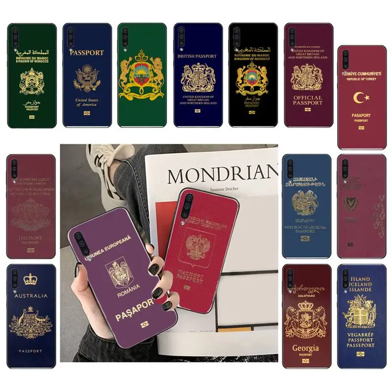 

Passport Phone Case For Samsung Galaxy A51 A71 A52 A12 A50 A32 A21S A70 A31 A21 A11 A12 M31 A02