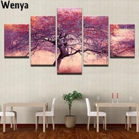 scandinavian poster plant canvas painting prints abstract fuchsia tree print picture living room decoration painting harry style