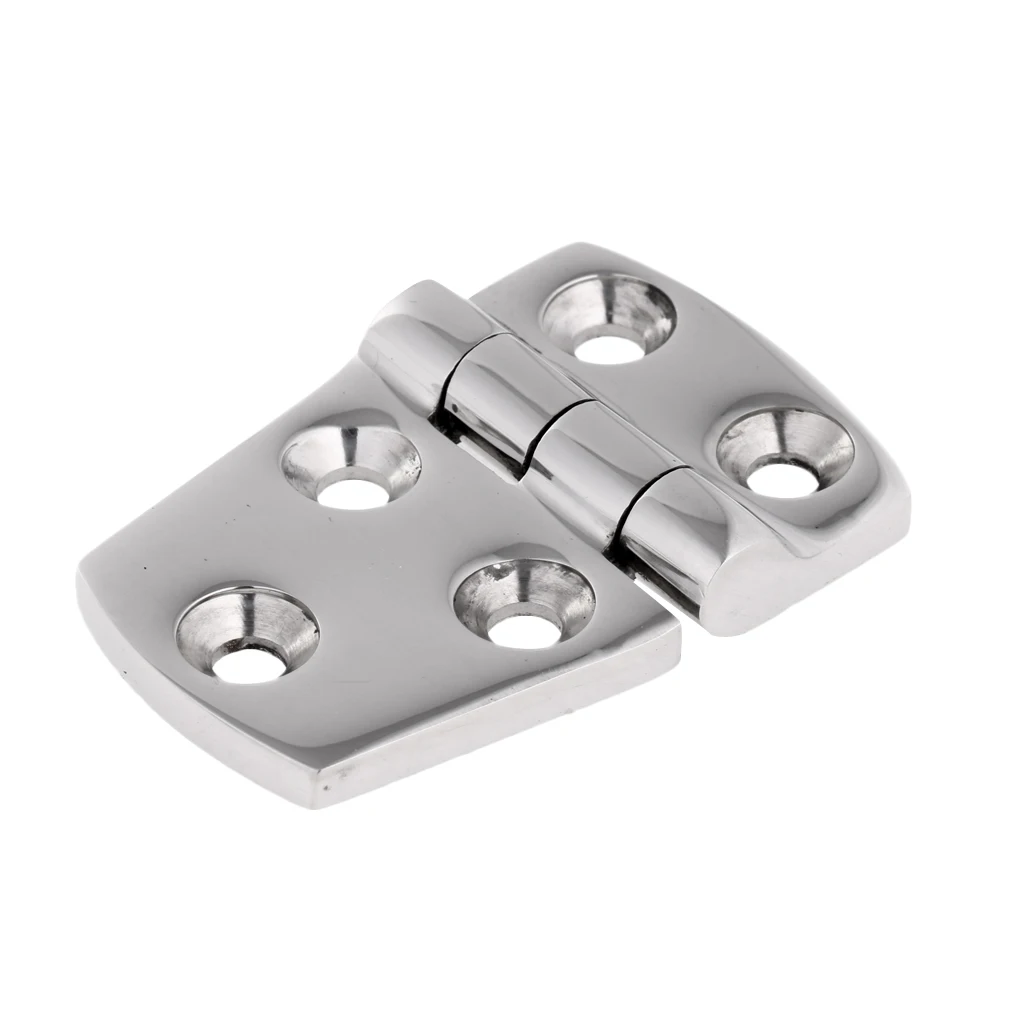 

Marine Grade Stainless Steel Door Hinge Locker Hinges for Boat, RVs, Canoe (Silver, 57x38mm)