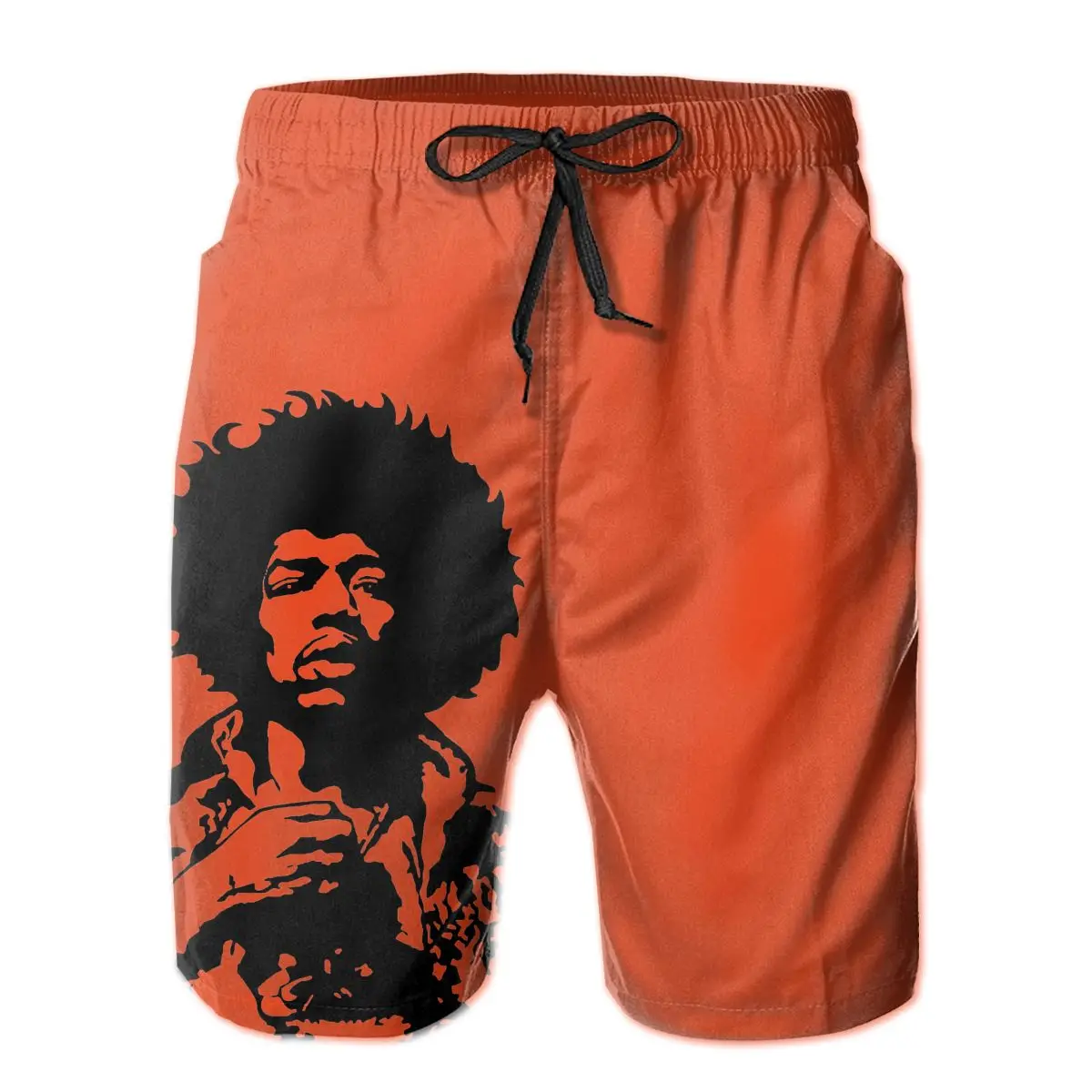 

R215 running Jimi And Hendrix Classic Shorts Breathable Quick Dry Funny Novelty Hawaii Pants
