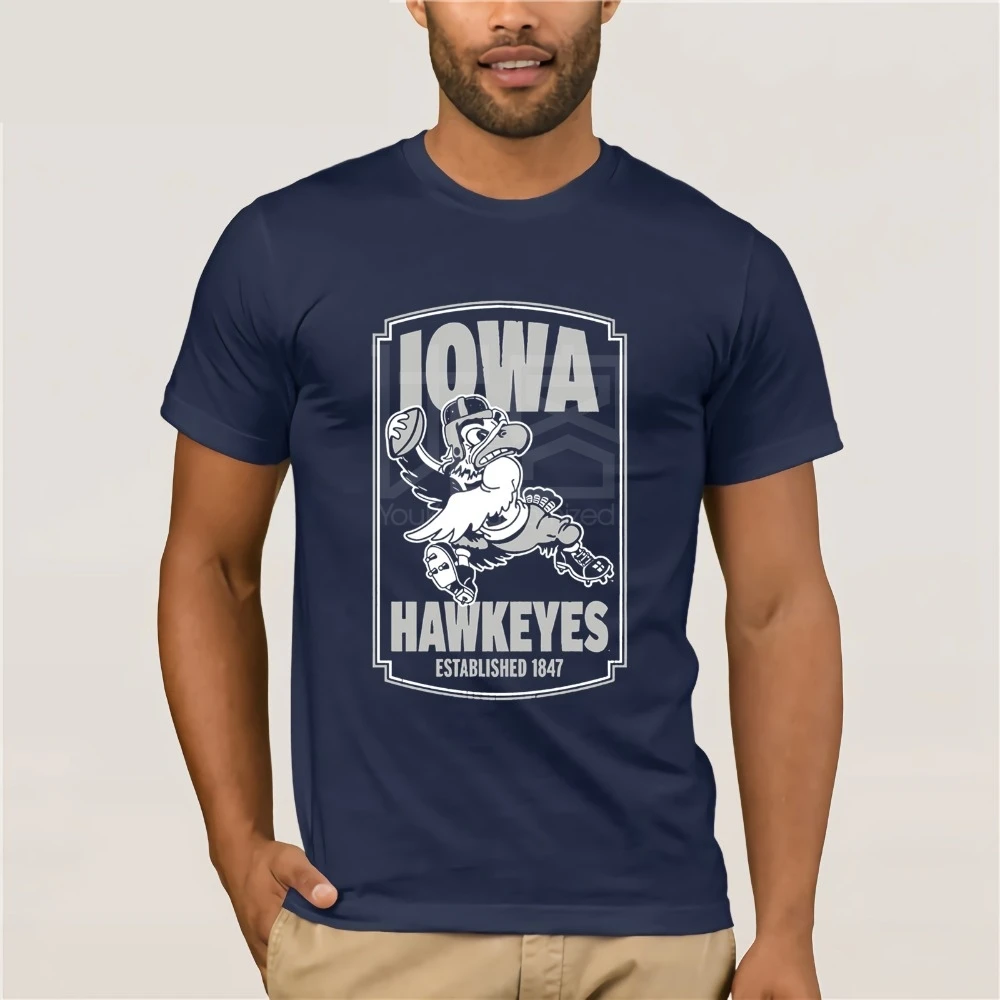 Мода Айова Hawkeyes 2019 постер футболки для мужчин Мужская футболка Одежда популярная