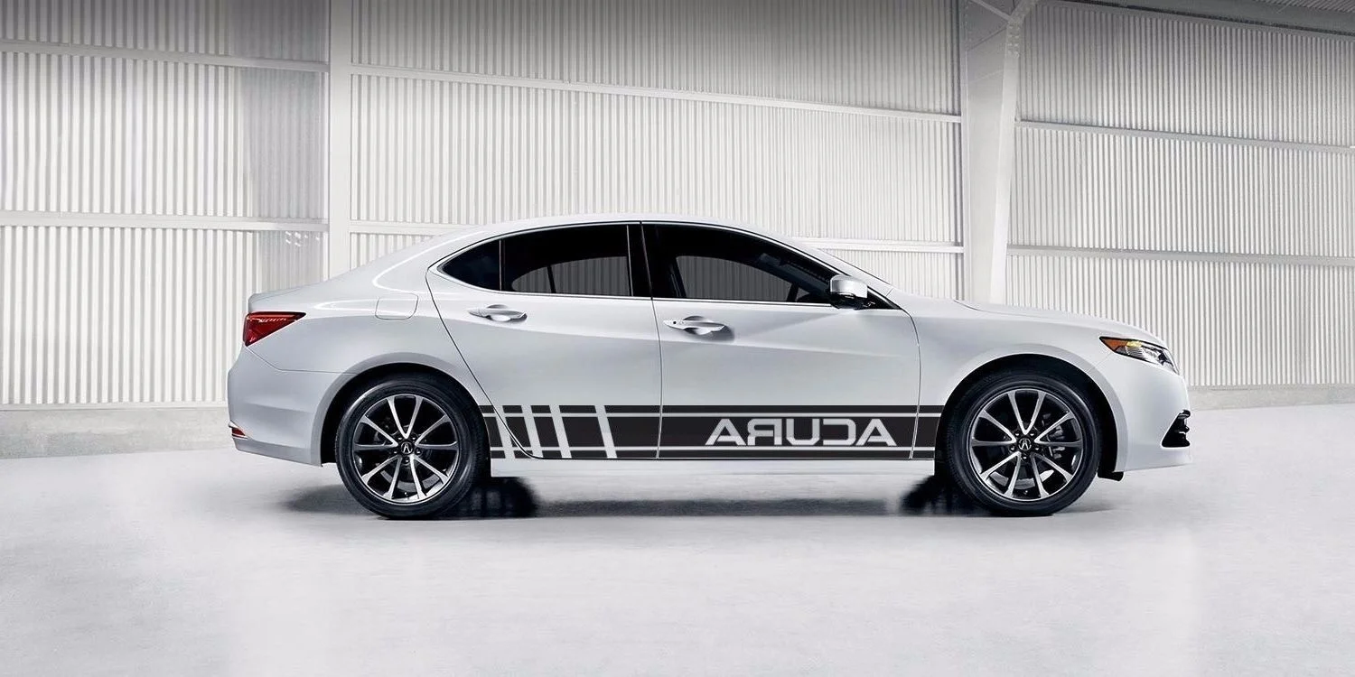 

Наклейка для гоночных автомобилей различных цветов Acura ILX TLX RLX