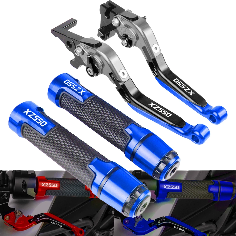 

For Yamaha XZ550 XZ 550 1982-1986 1985 1984 1983 Motorcycle Accessorie Short Brake Clutch Levers Handlebar Hand Grips With Logo