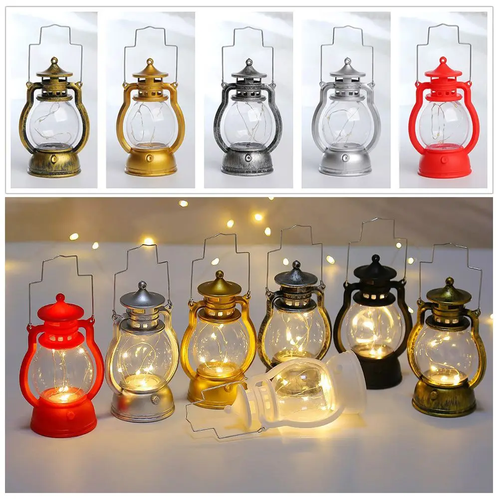 Energy-Saving Holiday Desktop Hanging Bar Night Light Halloween Decorative Led Small Home Party Retro Lantern Oil Lamp | Дом и сад