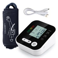 lcd large display upper arm blood pressure automatic digital heart rate pulsometer sphygmomanometers medical tool health care