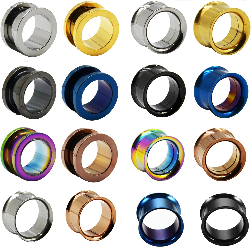 2 шт. хирургический стальной винт для туннелей в ушах анодированная внутренняя