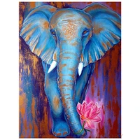 5d diy diamond painting fantasy elephant full square diamond embroidery rhinestones mosaic colorful elephant picture home decor