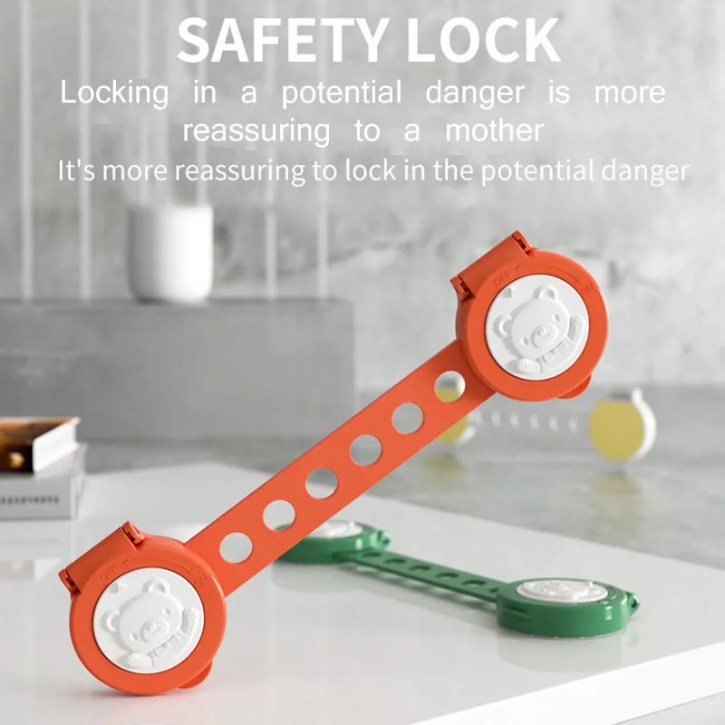 

Plastic Cabinet Lock Child Safety Baby Protection From Children Safe Locks for Refrigerators Security Drawer Latches