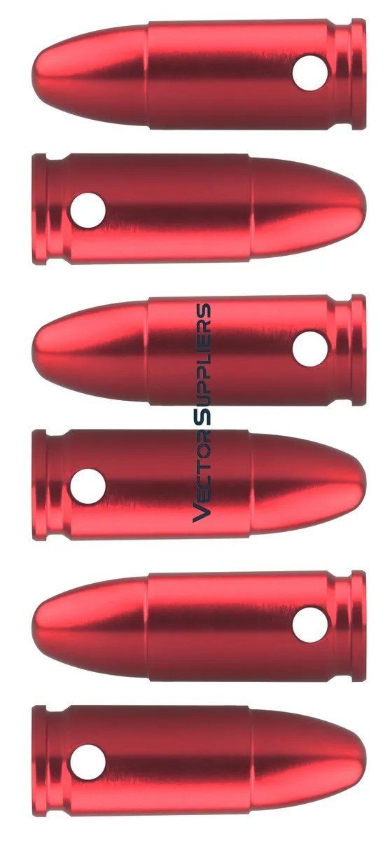 Векторная оптика металлические защелкивающиеся колпачки для 223 Remington, 7,62x39 мм, 300 затемнение, 9 мм, винтовка пистолета Calibers Safty Traning Round
