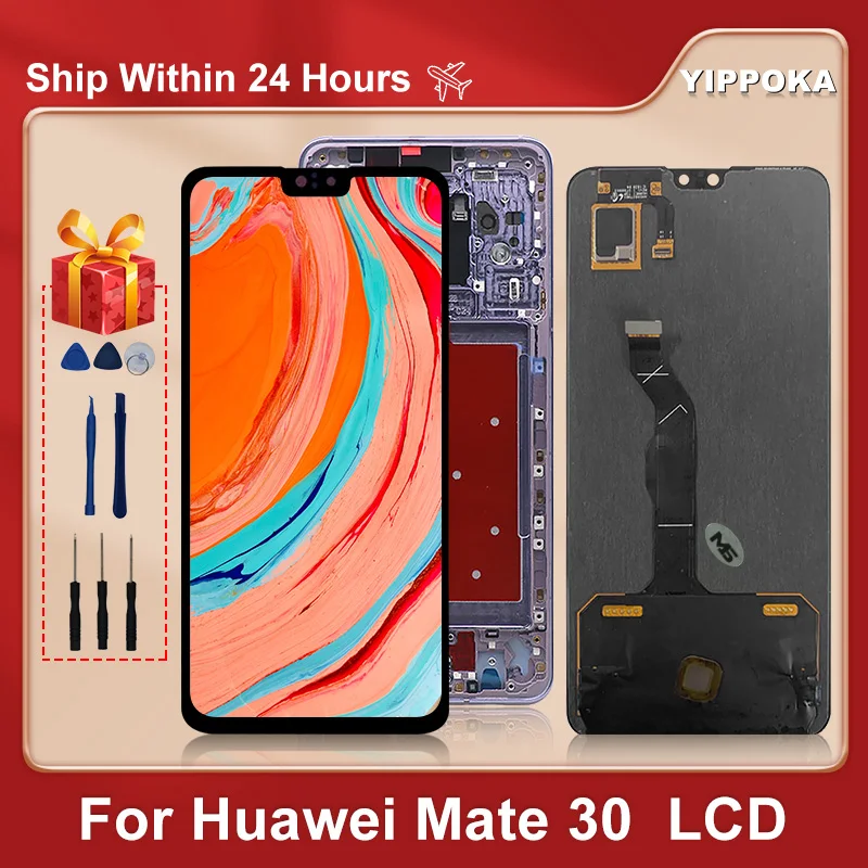 

ЖК-дисплей 6,62 дюйма для Huawei Mate 30, сенсорный экран, дигитайзер, запасные части для Huawei TAS-L09, дисплей