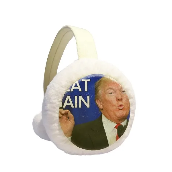 American Great Interesting Ridiculous Image Winter Earmuffs Ear Warmers Faux Fur Foldable Plush Outdoor Gift | Аксессуары для