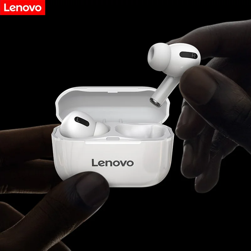 lenovo lp1s tws bluetooth 5 0 earphones charging box wireless headphones stereo earbuds headsets with microphone for androidios free global shipping