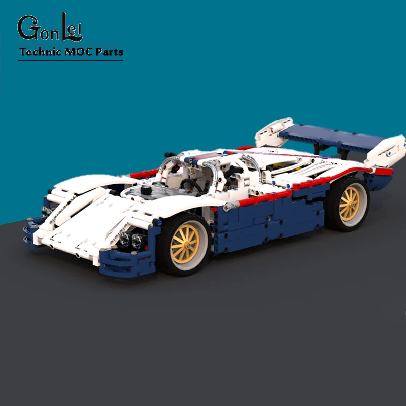 

High-Tech MOC-38167 956 Le Mans Racing Mechanical Gear MOC 917K No.23 Building Blocks Bricks Assembled Model Stickers Toys Gifts