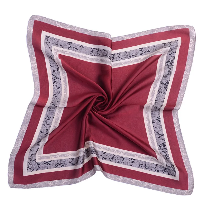 

Silk Scarf Women Shawls Wraps Fashion Small Hair Neck Hijabs Foulard Scarves Female Lady bufanda seda mujer echarpe ete soie