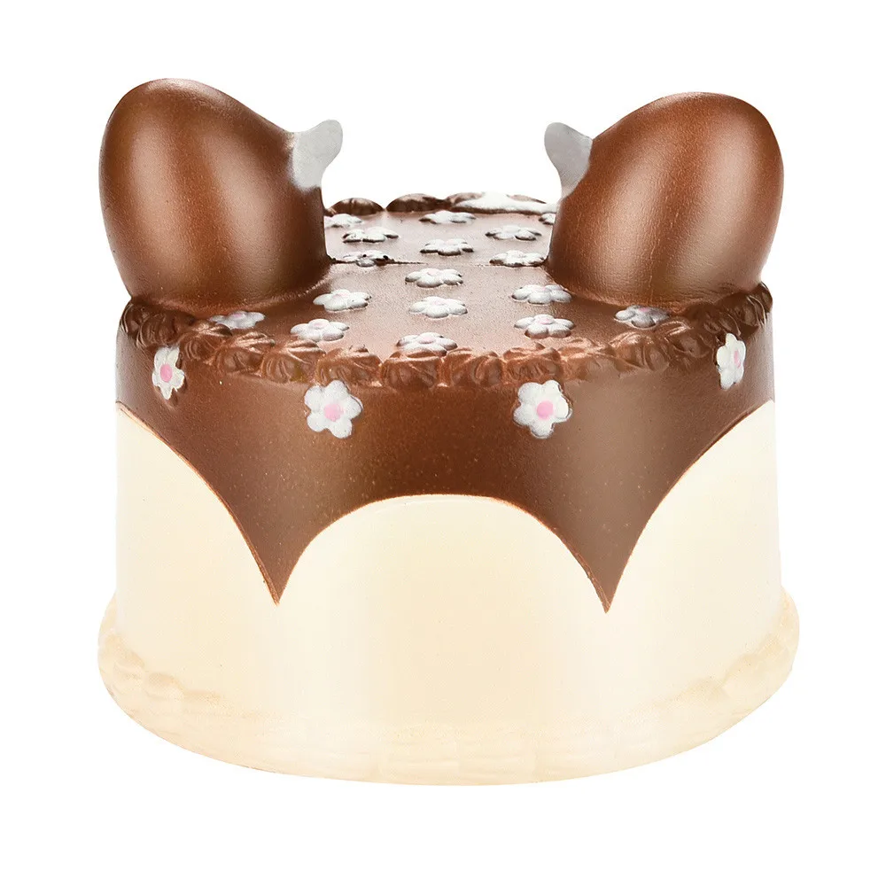 Медленно Восстанавливающий форму олень сжатие торта игрушки Мягкая сжимаемая