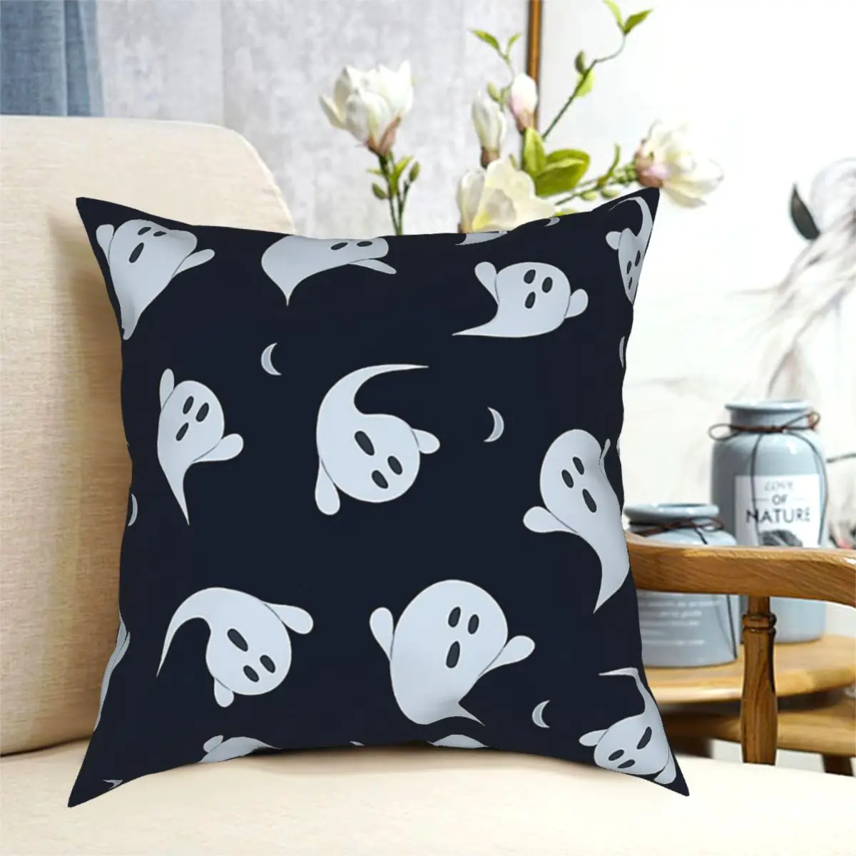 

Декоративная подушка в виде призраков на Хэллоуин, 40x40,45x45 см