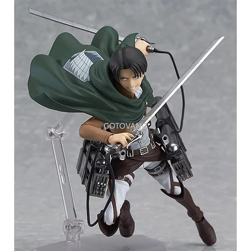 15CM Anime Attack on Titan Action Figures Ackerman Levi Rivaille Figma 203 207 213 Dolls PVC Figure Collective Toy | Игрушки и хобби