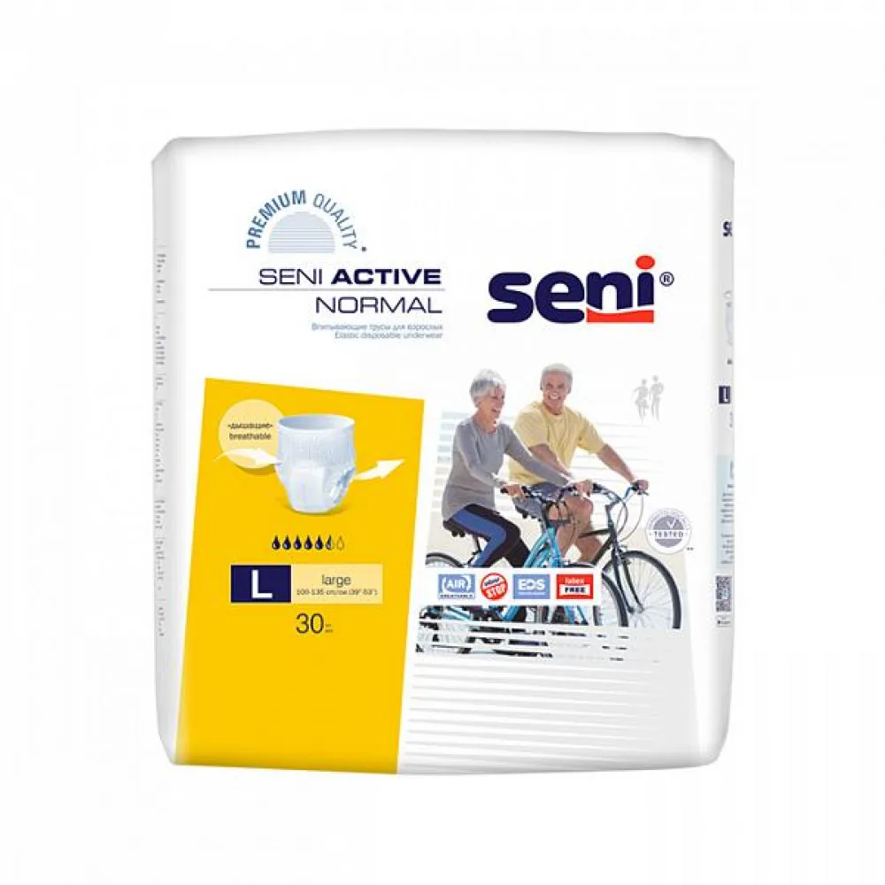 Впитывающие трусы Seni Active Normal Large 3 размер 100-135 см 30шт. |
