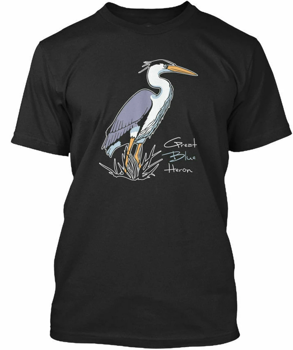 Футболка Neu Grobe S до 3Xl! Great Blue Heron-Премиум Оптовая Продажа | Мужская одежда