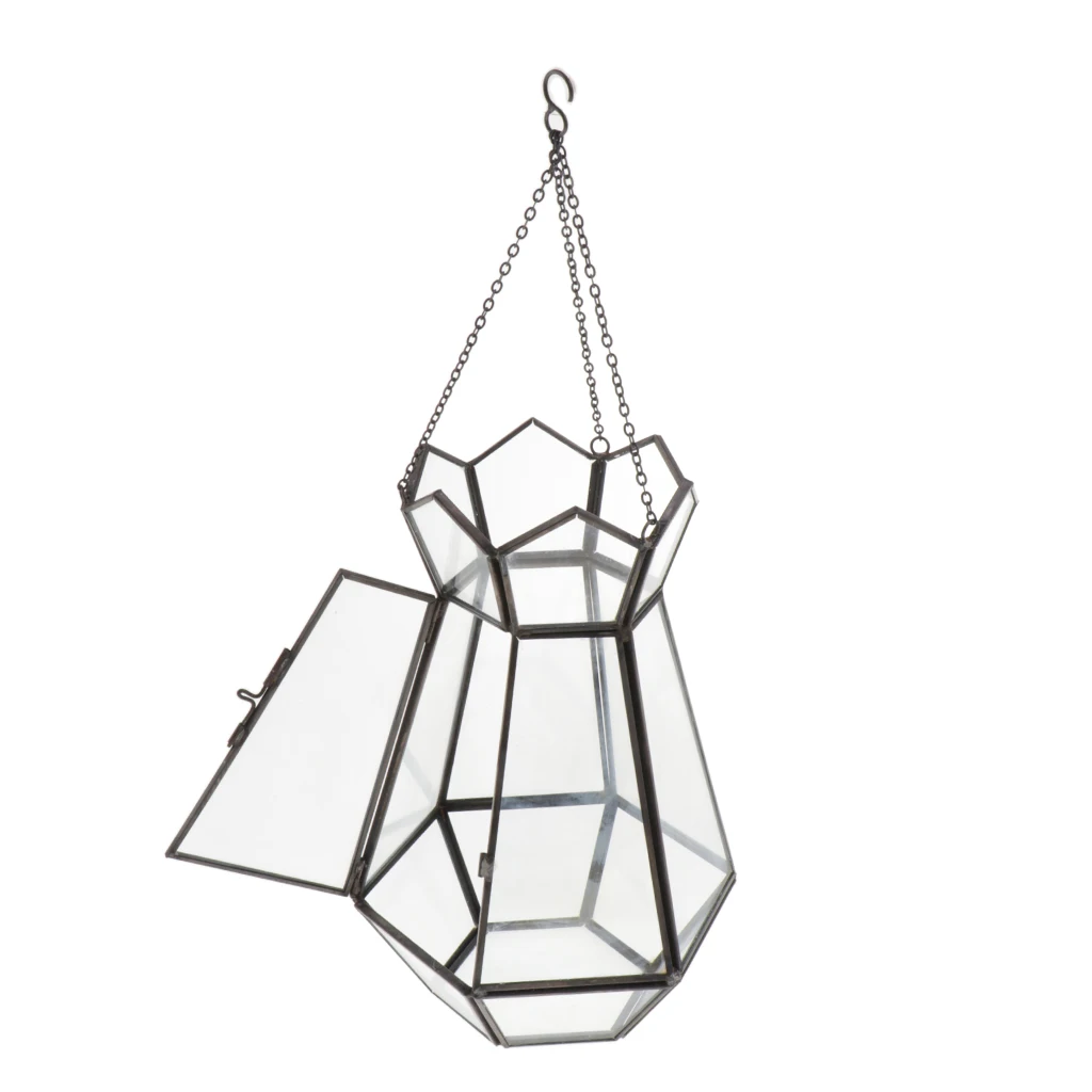 Стеклянный подвесной Terrarium Air Свеча в форме растения держатель Вазы Свадебные