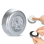 Светодиодный настенный мини-светильник для кухни, шкафа, настенный светильник, наклейка, Сенсорная лампа, освещение для шкафа, светильник, ночсветильник