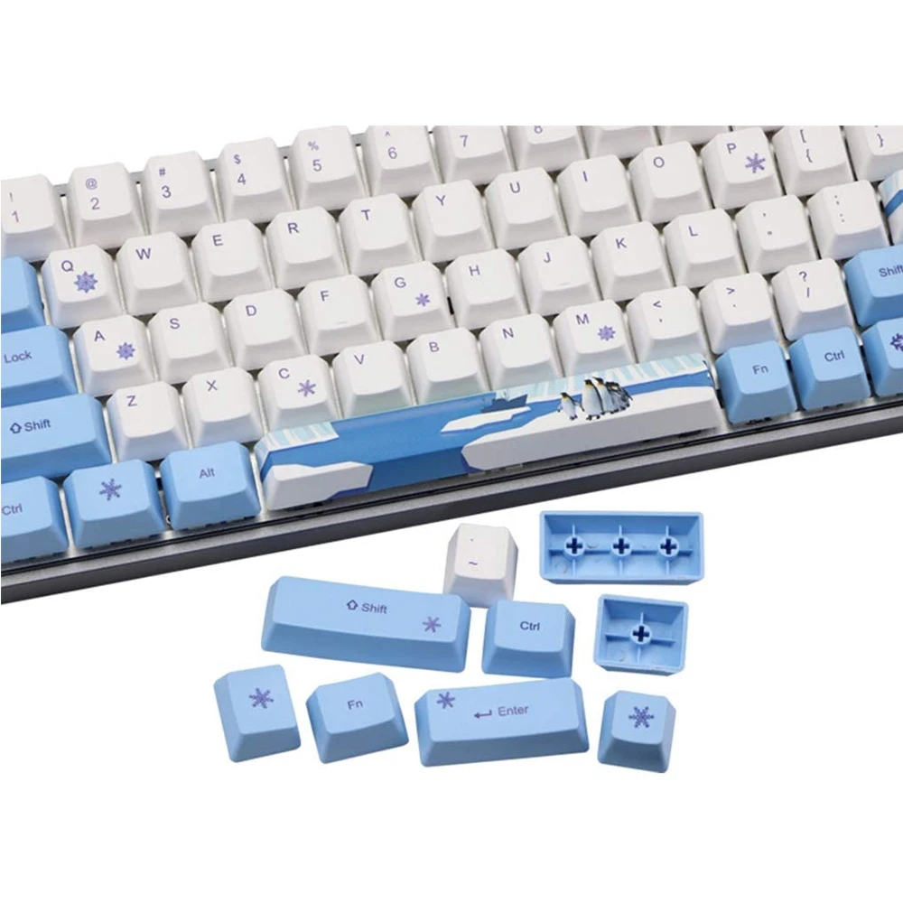 Механическая клавиатура 71 клавиши в стиле пингвина аниме Keycap OEM высота