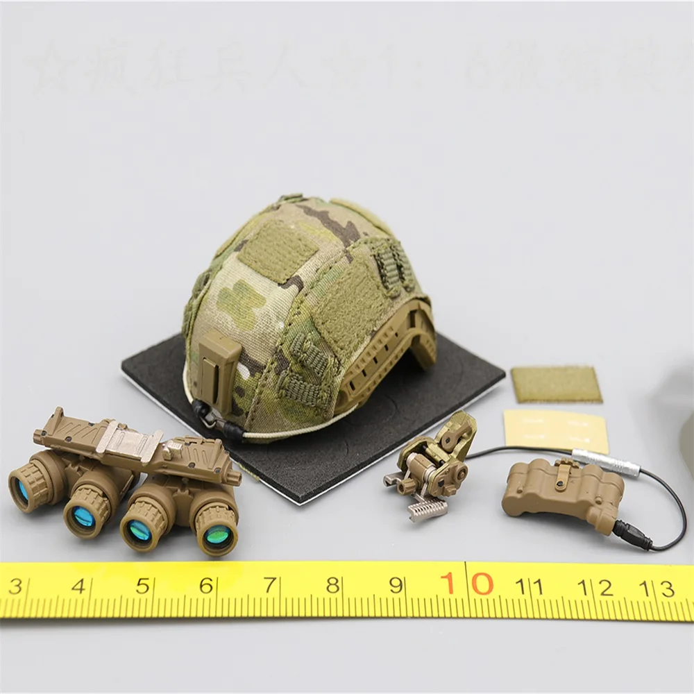 

Hot Sale 1/6th 26040S Special Mission Unit Quick Response Force Helmet Night Version Accessories Model For 12inch Body Doll