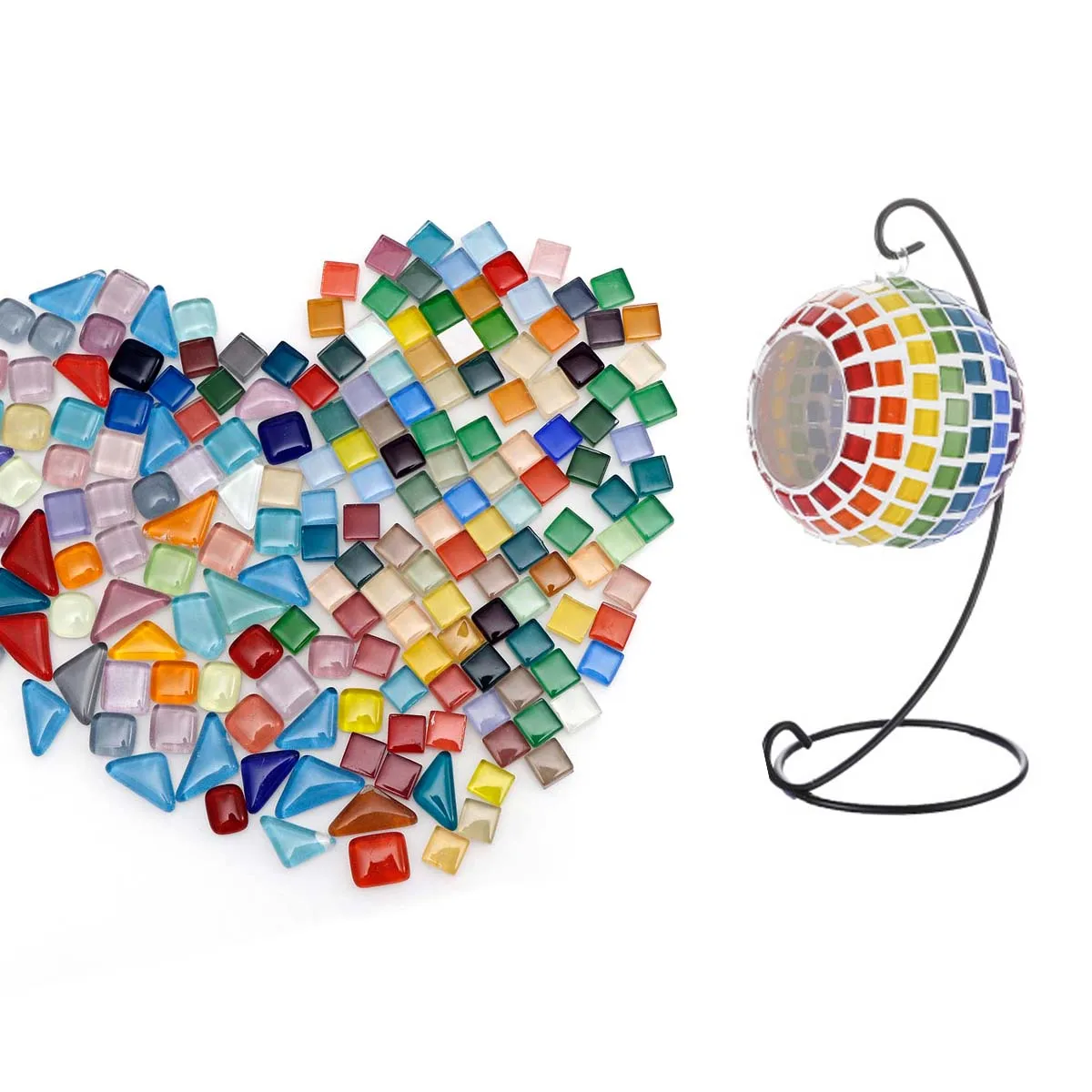 50 г 100 смешанные цвета квадратная прозрачная стеклянная мозаичная плитка для