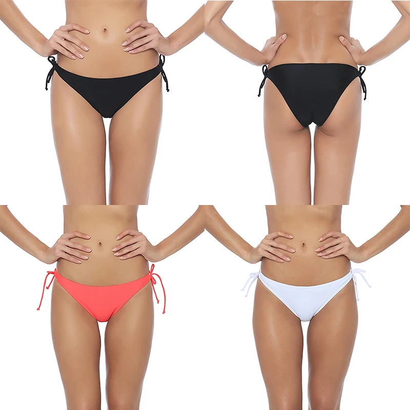 Женский купальник бикини с низкой талией яркие цвета классические пляжные шорты