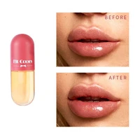 1pcs mini capsule crystal jelly lip gloss plumper oil glitter moisturizing lipsticks women makeup matte shiny lip tint cosmetic