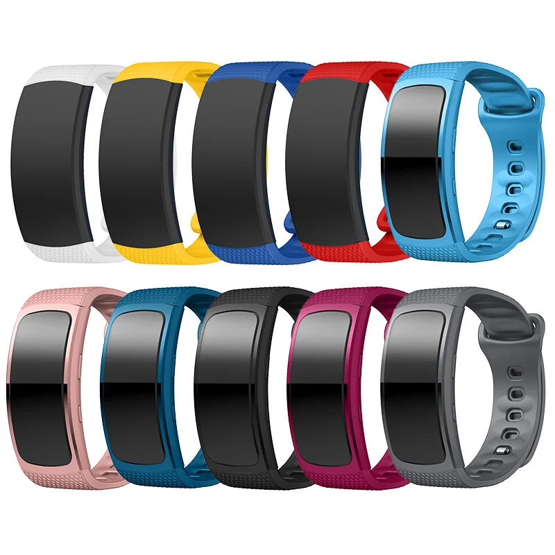 For Samsung Gear Fit 2 Pro SM-R360 Watch Band Compatible Strap Silicone Fitness 95+88mm | Электроника