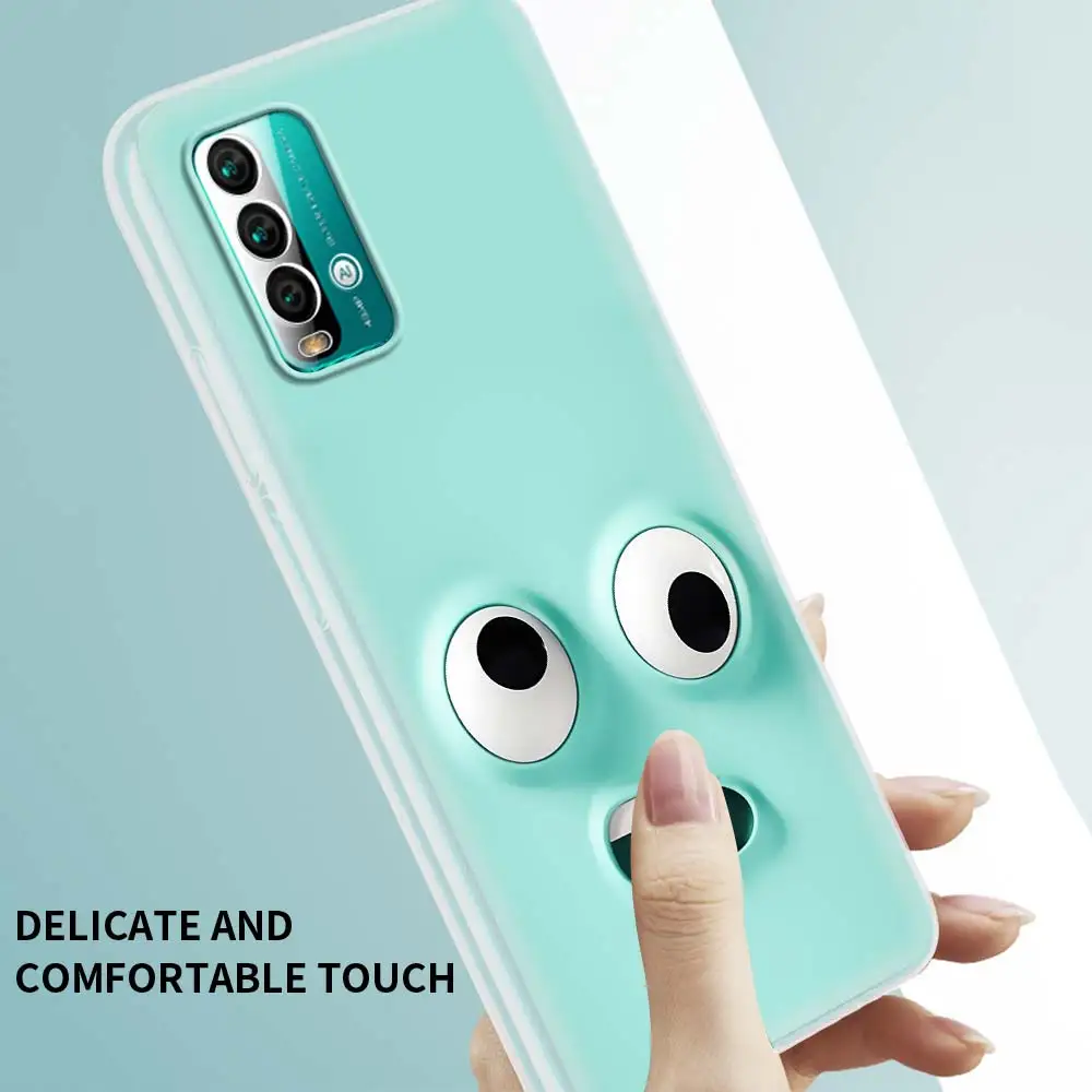 

3D Funny Face Case for Xiaomi Redmi Note 9S 8 9 8T 7 9A 7A 8A 6A K30 Pro Translucent Matte Silicone Phone Cover Bag