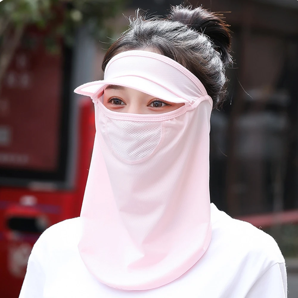 

Unisex Visor Hat Fishing Sun Protector Caps UV Protection Face Neck Cover Foldable Sunhat Men Women Outdoor Sport Hiking Hats