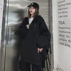 Толстовка Y2k на молнии, Одежда большого размера, корейские модные худи в стиле Харадзюку, Топ с длинным рукавом, осенняя одежда для женщин, толстовки