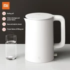 Xiaomi Mijia Электрический чайник 1A нержавеющая быстрого кипения 1.5л Высокая емкость двухслойный анти обжигающий умный контроль температуры