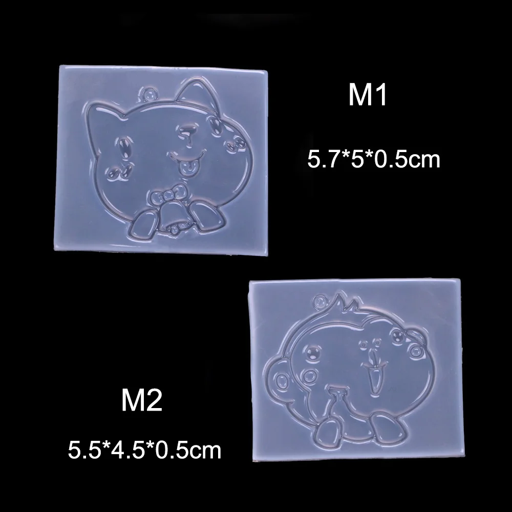 

1pc Cute Cat/Monkey With Hole Pendant Silicone Molds Handmade Crystal Epoxy Crafts Resin Moulds DIY Jewelry Making Accessories