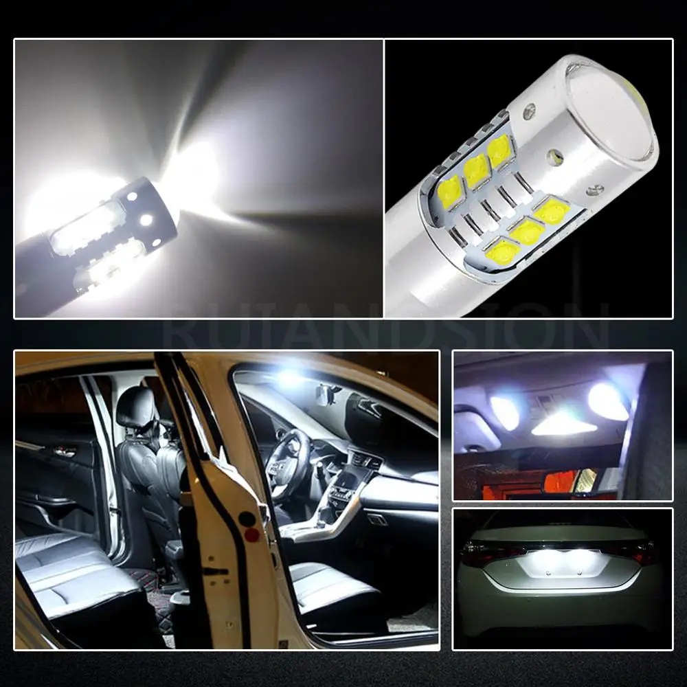 1 шт. Canbus 80 Вт кри 16smd 12v 24v AC T10 W5W светодиодный стайлинга автомобилей Авто боковой