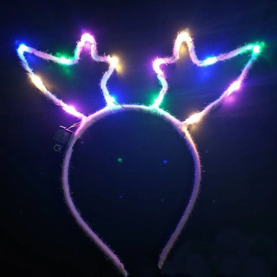 3 Christmas Headband Xmas Accessory Light Luminous Antler New Year LED Hairband Fashion Headwear Hair Accessories - Цвет: 3