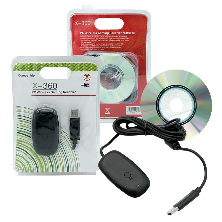 Для xbox360 новый черный ПК USB игровой приемник для Microsoft Xbox 360 беспроводной