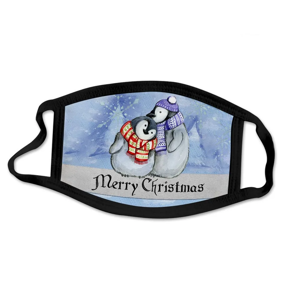 Маска для новогодней вечеринки Пылезащитная маска с мультяшным принтом Деда