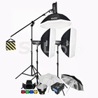 Набор для студийсветильник вспышки Godox 3x DP400II 400Ws  DP600II 600Ws 2,4G беспроводной передатчик X2T + софтбокс и подставка светильник