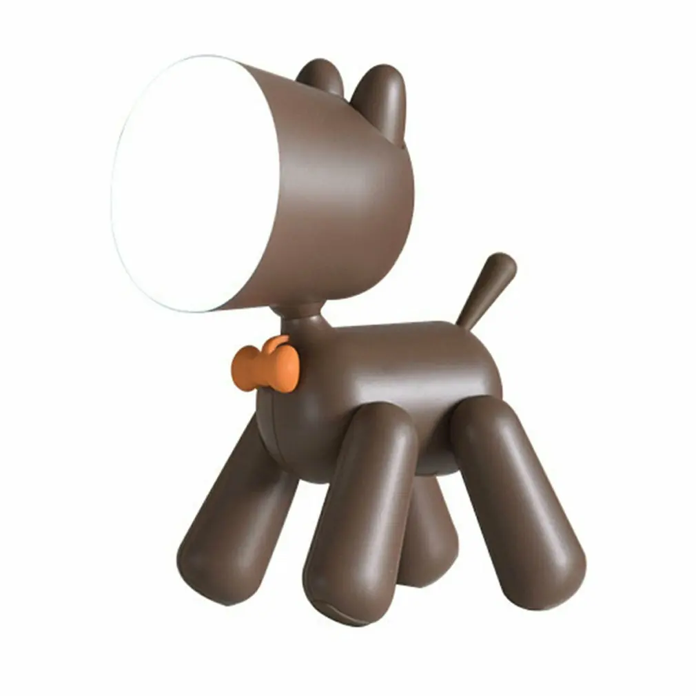 

Светодиодная Ночная лампа для детей, ночники с мультяшным рисунком собаки и USB-зарядкой, Регулируемая яркость, настольная лампа для дома, сп...