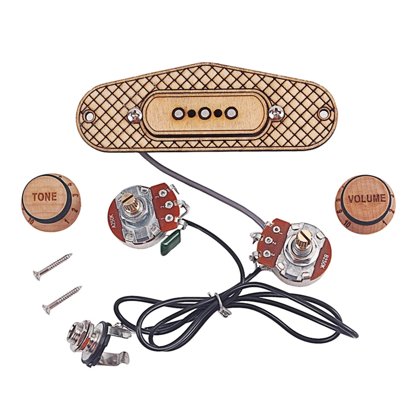 Деревянный 3-струнный хамбакер Для гитар 1 комплект | Спорт и развлечения